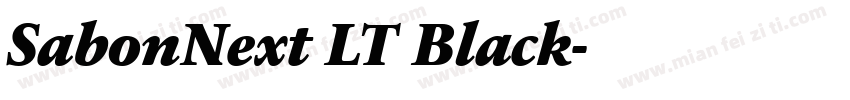 SabonNext LT Black字体转换